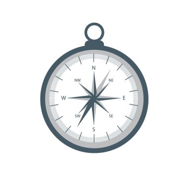 Renkli bir pergelin stilize simgesi