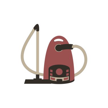 Renkli bir elektrikli süpürge stilize simgesi 