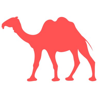 Renkli bir deve stilize simgesi 