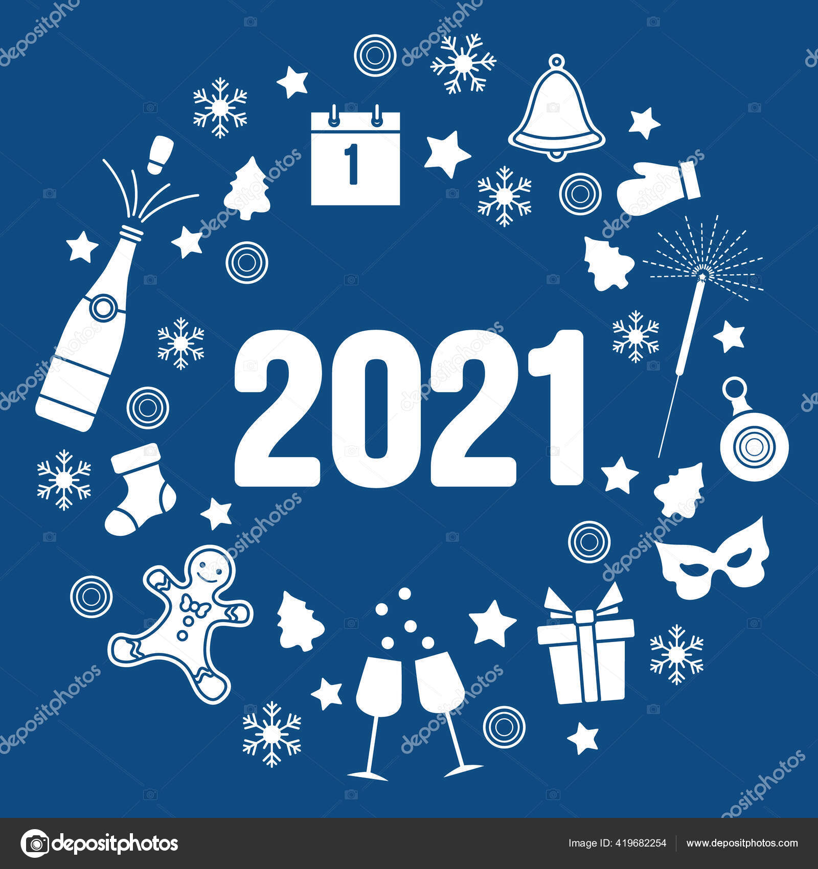 Happy New Year 21 Merry Christmas Vector Illustration Gift Bell Vector Image By C Aquamarine Painter Gmail Com Vector Stock Happy New Year 21 Merry Christmas Vector Illustration Gift Bell Vector Image By C Aquamarine Painter Gmail Com Vector Stock