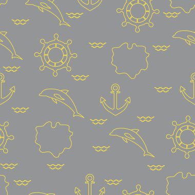 Yunuslar, çapalar, direksiyonlar, dalgalar, adalar. Yaz tatili. Aydınlatıcı ve Nihai Gri.