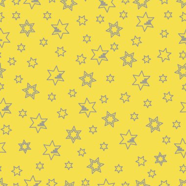 Yıldızlı kusursuz desen. Noel ve Yeni Yıl geçmişi. Paket kağıdı, kumaş ve diğer baskılar için tasarım. Aydınlatıcı ve Nihai Gri.