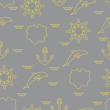 Yunuslar, çapalar, direksiyonlar, dalgalar, adalar. Yaz tatili. Aydınlatıcı ve Nihai Gri.