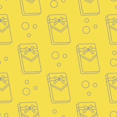 Kusursuz desenli hediye kutuları, kurdeleli ve fiyonklu. Aydınlatıcı ve Nihai Gri.