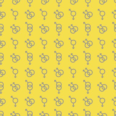 Kusursuz desenli erkek cinsiyet sembolü Vektör illüstrasyon Adam, gay işareti. Cinsel yönelim geçmişi. Homoseksüellik kavramı, geleneksel olmayan çift Lgbt Tasarım döşeme kağıtları, renkler, tekstil aydınlatma ve nihai gri.