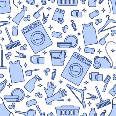 Vektörsüz desenli Çizim Temizlik Hizmetçisi Temizlik Temizlik Makinası Temizlik Makinası Çamaşır deterjanı Demir Elektrik süpürgesi Ev işleri için Profesyonel Temizlik Servisi Yazı Tasarımı