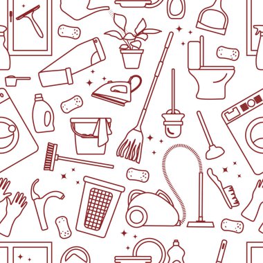 Vektör Kusursuz Çizim Temizlik Hizmetçisi Temizlik Temizlik Makinesi Temizlik Makinası Temizleme Sulama Demir Elektrik süpürgesi Temizlik Servisi Ev işleri için Profesyonel Temizlik Servisi Yazdırma Tasarımı