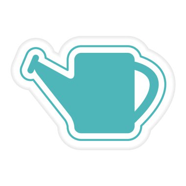 Vektör illüstrasyonlu çocuk oyuncakları çıkartma çocuk sulama kutusu. İlkokul, ilkokul, anaokulu. Mutlu bir çocukluk. Aktivite. Oyun bitti. Oynayın. Yazdırma için tasarım