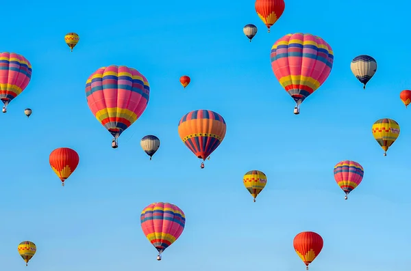 Colorful hot air balloons