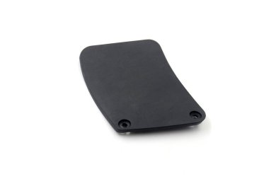 Motosiklet plastik kaplama paneli, muhtemelen yan kaplama bileşeni, motor koruyucusu ya da pil bölmesi kapağı..