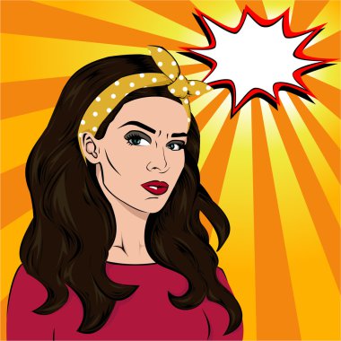 Esmer çizgi roman kız