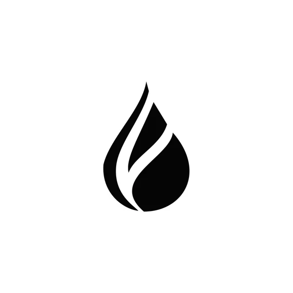 Icono de gota de agua negra, signo de gota de agua vector de gota de agua, símbolo de gota de agua — Vector de stock