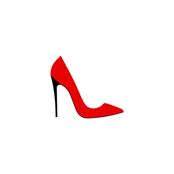 Червоне жіноче взуття Іконка вектор — стоковий вектор
