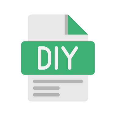 Bağımsız yaratımı veya self servis kavramını gösteren modern düz simge.