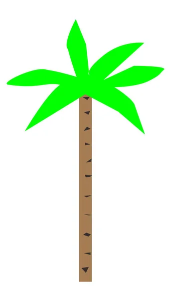 Grafik Einer Palme Auf Weißem Hintergrund — Stockfoto