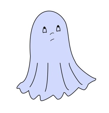 Beyaz arka planda dolgun bir leylak hayalet.