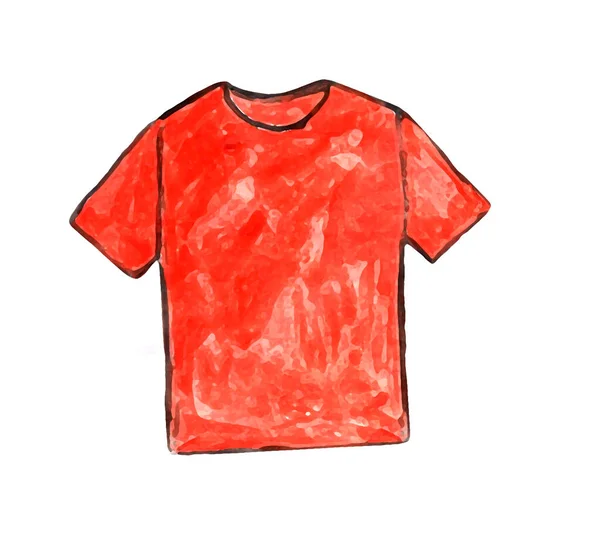 Immagine Grafica Una Shirt Rossa Sfondo Bianco — Foto Stock