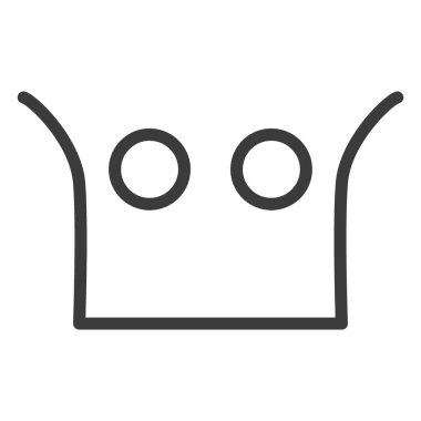 Düşük ısıda bir maddenin düşebileceğini gösteren bir çamaşır bakım sembolü..