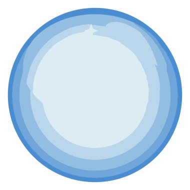 Şekil verilmiş mavi bir suluboya dairesi. Değişen tonlardan oluşan eş merkezli halkalar. Derinlik ve akıcılık hissi yaratıyor..