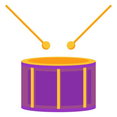 davul ikonu. vektör illüstrasyonu