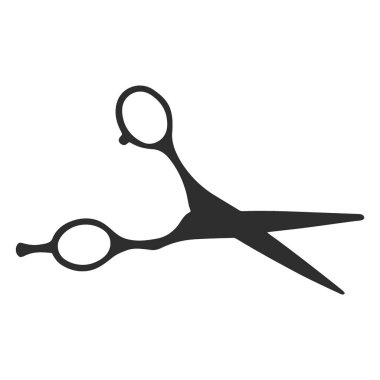 makas düz biçim ikon vektör tasarımı