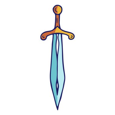 Kılıcın vektör illüstrasyonu