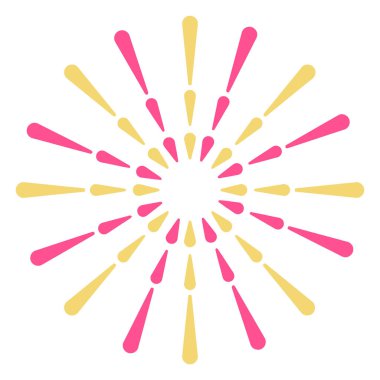 Havai fişeklerin vektör çizimi