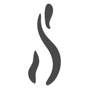 soyut ateş alevi simgesi katı biçimde