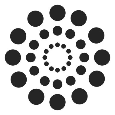 noktalı ok simgesi vektör illüstrasyon tasarımı