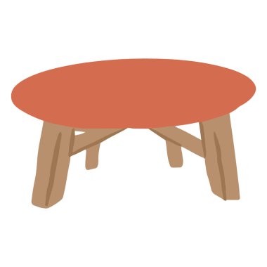 Tahta sandalye vektör çizim tablosu