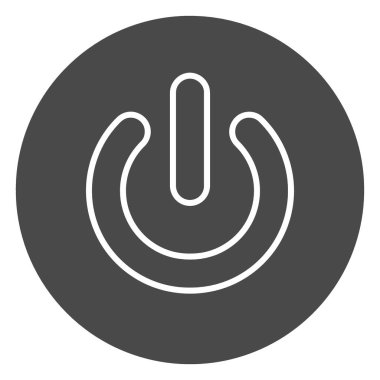 güç simgesi vektör illüstrasyonu