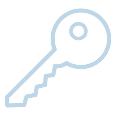 web için beyaz arka plan üzerinde anahtar simgesi