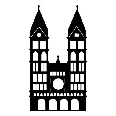 Bir kilise simgesinin vektör illüstrasyonu