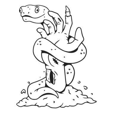 Vektor, lustige Cartoon Dinosaurier auf weißem Hintergrund