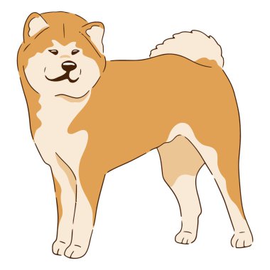 bir köpeğin vektör görüntüsü