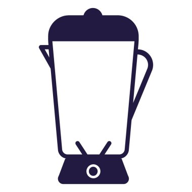 Mikser modern simgesi, vektör illüstrasyonu