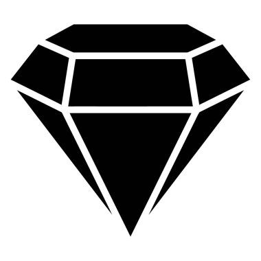 Beyaz arkaplanda elmas simgesi