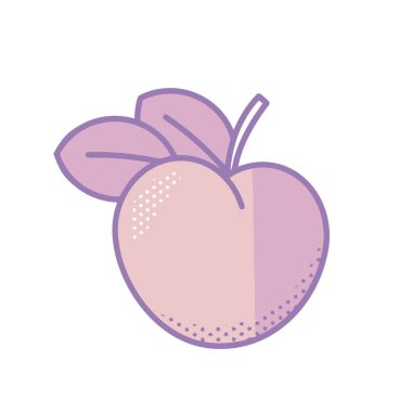 taze meyve elma simgesi izole
