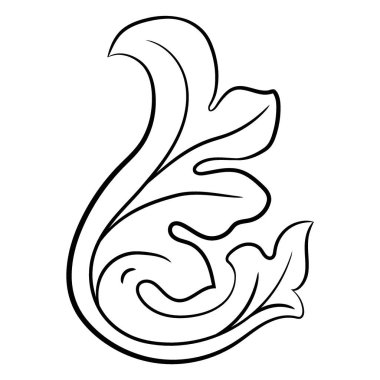 siyah ve beyaz çizgi çizgisi balık çizimi