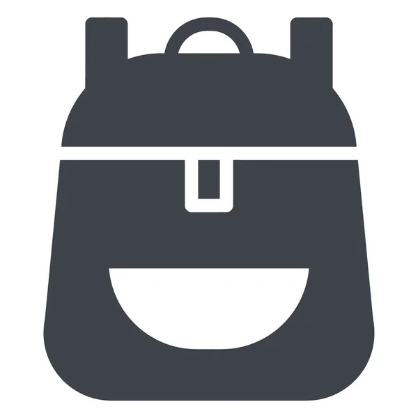 Çanta simgesinin vektör illüstrasyonu