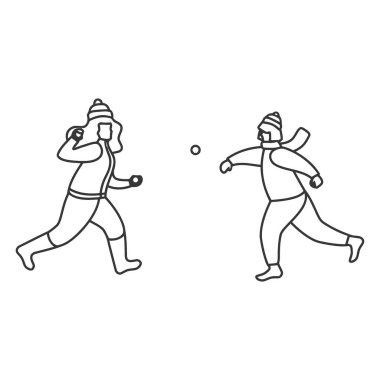 Boks sporu ve boks eldiveni çizgisi biçim vektör tasarımı