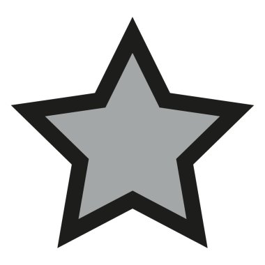 yıldız düz vektör simgesi