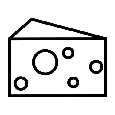 Peynir. Web simgesi basit illüstrasyon