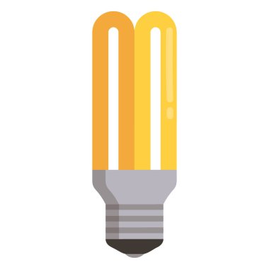 elektrik ampul simgesi, düz stil