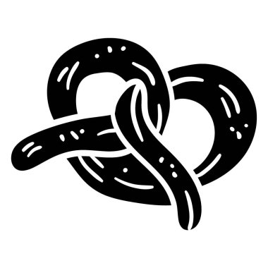 Beyaz arkaplanda simgenin siyah vektörü, basit