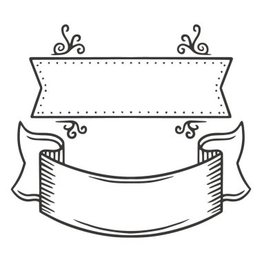 izole edilmiş taslak kurdele simgesi