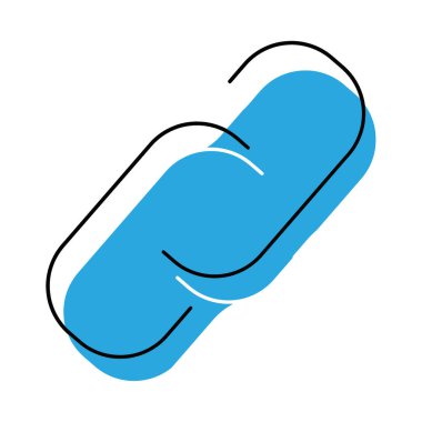 Beyaz arka planda mavi tıbbi haplar