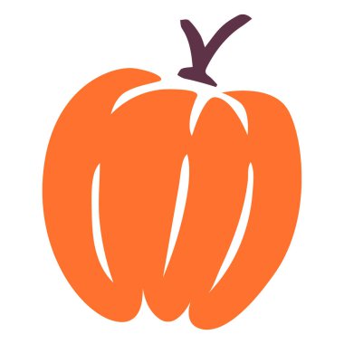 Bir balkabağının vektör simgesi.