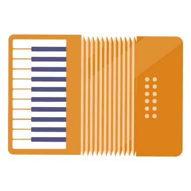 müzik ve akordeon simgesi.