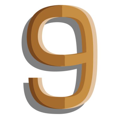 beyaz arkaplandaki yazı tipi illüstrasyon harfi